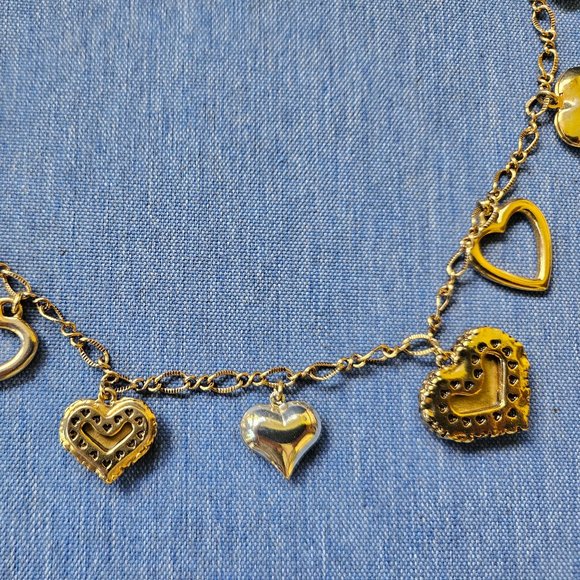 ❤️💛Betsey Johnson 15 HEARTS Necklace - EPC💛❤️ - Picture 4 of 7